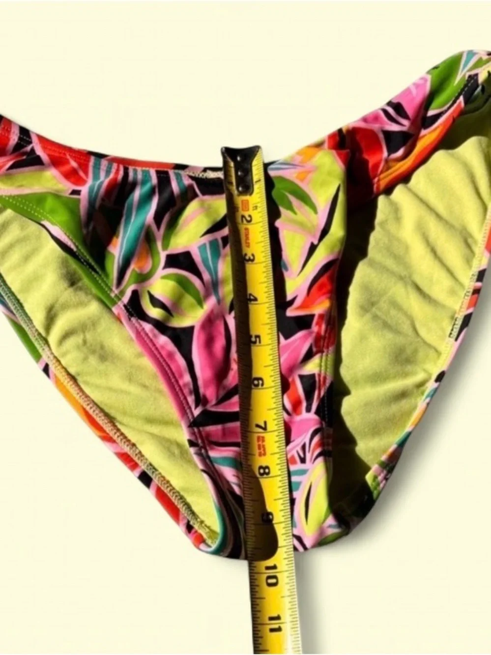 Wild Fable Tropical Floral Bikini Bottoms High Leg Cheeky Swimwear Size Medium M